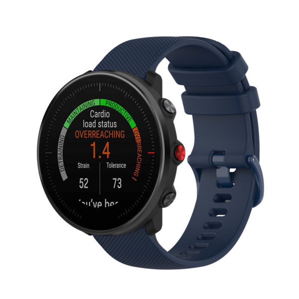 Strap-it® Strap-it Polar Vantage V3 Luxuriöses Silikonarmband (Dunkelblau)