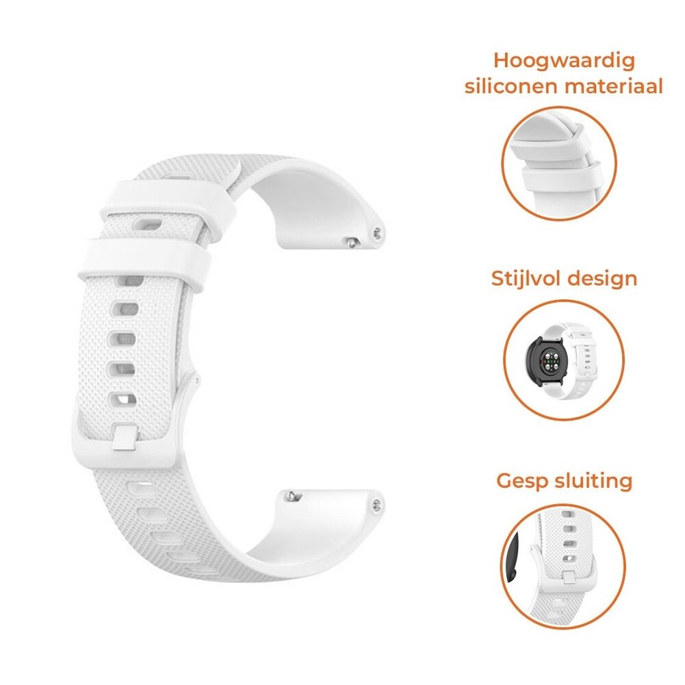 Strap-it® Strap-it Polar Grit X2 Pro Luxuriöses Silikonarmband (Weiß) Strap-it® Strap-it Polar Grit X2 Pro Luxuriöses Silikonarmband (Weiß)