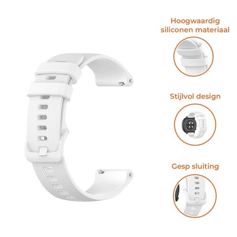 Strap-it® Strap-it Polar Grit X2 Pro Luxuriöses Silikonarmband (Weiß) Strap-it® Strap-it Polar Grit X2 Pro Luxuriöses Silikonarmband (Weiß)