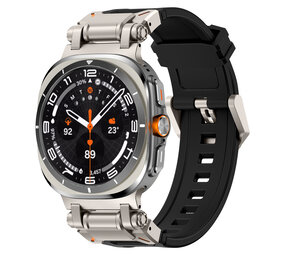Strap-it® Samsung Galaxy Watch Ultra 'Explorer' TPU Armband (Schwarz mit Titan) Strap-it® Samsung Galaxy Watch Ultra 'Explorer' TPU Armband (Schwarz mit Titan)