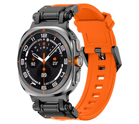 Strap-it® Samsung Galaxy Watch Ultra 'Explorer' TPU Armband (Orange mit Schwarz) Strap-it® Samsung Galaxy Watch Ultra 'Explorer' TPU Armband (Orange mit Schwarz)