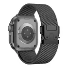 Strap-it® Strap-it Apple Watch Titan Milanese Armband (Schwarz)