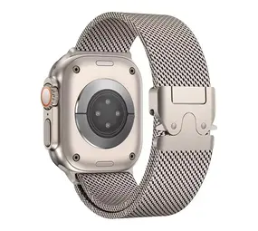 Strap-it® Apple Watch Titan Milanese Armband (Titan) Strap-it® Apple Watch Titan Milanese Armband (Titan)
