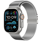Strap-it® Strap-it Apple Watch Modern Milanese Armband (Silber)