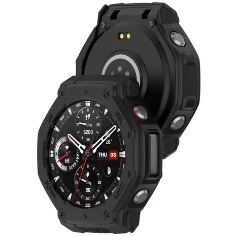 Strap-it® Strap-it Amazfit T-Rex 3 Rugged TPU Hülle (Schwarz) Strap-it® Strap-it Amazfit T-Rex 3 Rugged TPU Hülle (Schwarz)