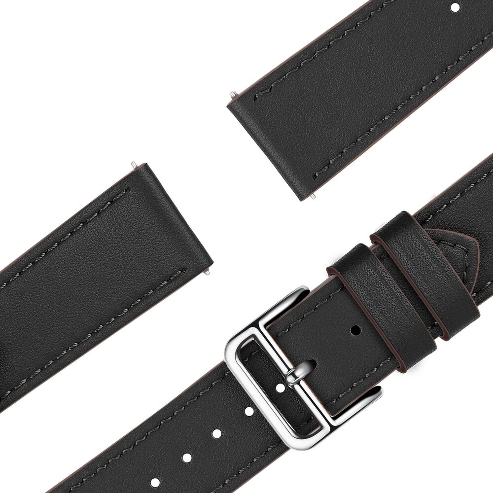 Bandz Bandz Redmi Watch 5 Active Lederarmband 'Deluxe' (Schwarz) Bandz Bandz Redmi Watch 5 Active Lederarmband 'Deluxe' (Schwarz)