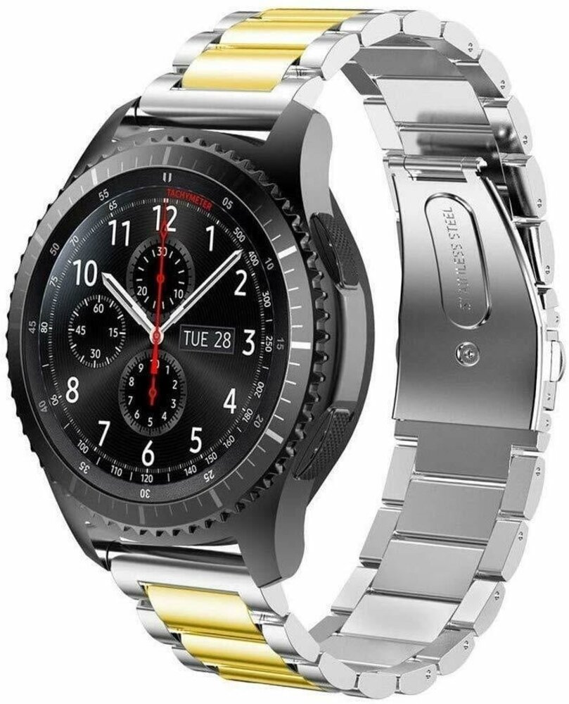 Strap-it® Strap-it Redmi Watch 5 Active Stahlarmband (Silber/Gold)
