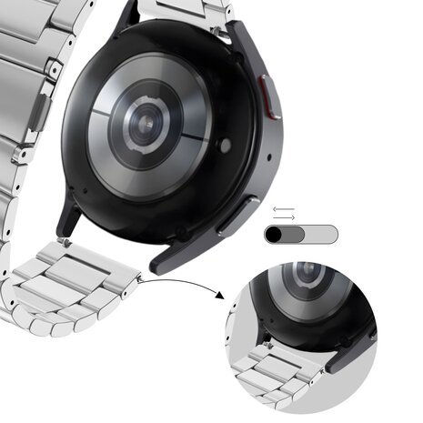 Bandz Bandz Redmi Watch 5 Lite Stahlarmband 'Classic' (Silber) Bandz Bandz Redmi Watch 5 Lite Stahlarmband 'Classic' (Silber)
