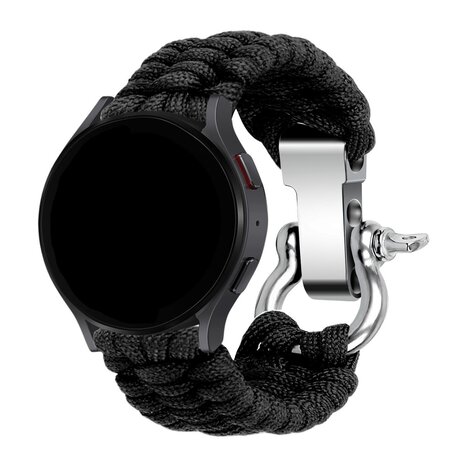 Strap-it® Strap-it Redmi Watch 5 Lite Nylon-Seilarmband (Schwarz)