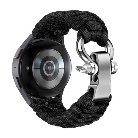 Strap-it® Strap-it Redmi Watch 5 Lite Nylon-Seilarmband (Schwarz)