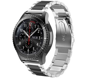 Strap-it® Redmi Watch 5 Lite Stahlarmband (Silber/Schwarz) Strap-it® Redmi Watch 5 Lite Stahlarmband (Silber/Schwarz)
