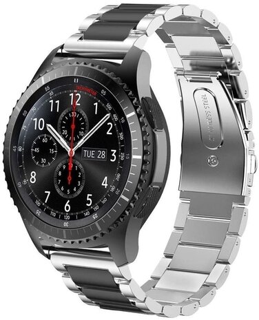 Strap-it® Strap-it Redmi Watch 5 Lite Stahlarmband (Silber/Schwarz)