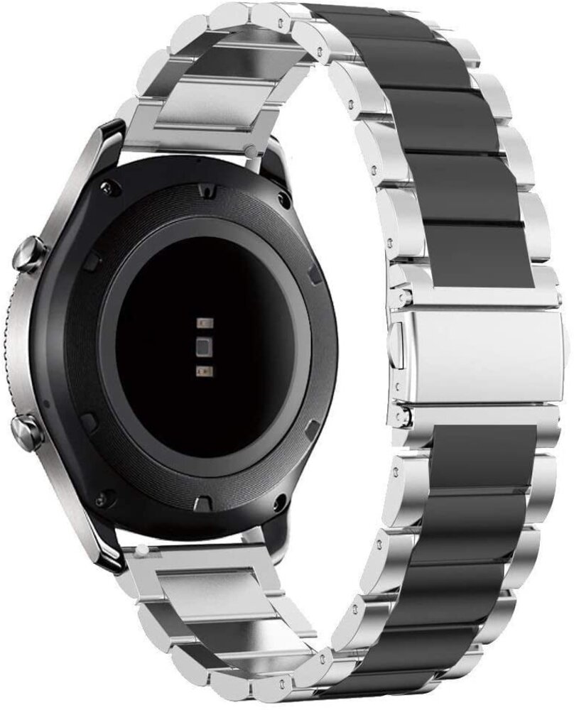Strap-it® Strap-it Redmi Watch 5 Lite Stahlarmband (Silber/Schwarz)