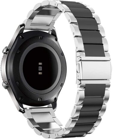 Strap-it® Strap-it Redmi Watch 5 Lite Stahlarmband (Silber/Schwarz)