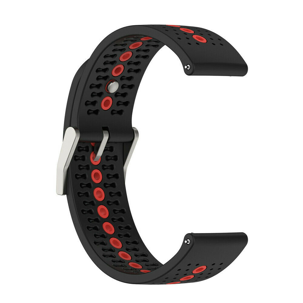 Strap-it® Strap-it Suunto Race (S) Silikonarmband (Schwarz/Rot)