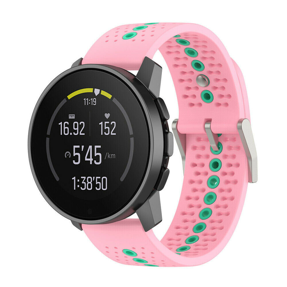 Strap-it® Strap-it Suunto Race (S) Silikonarmband (Rosa/Aqua)