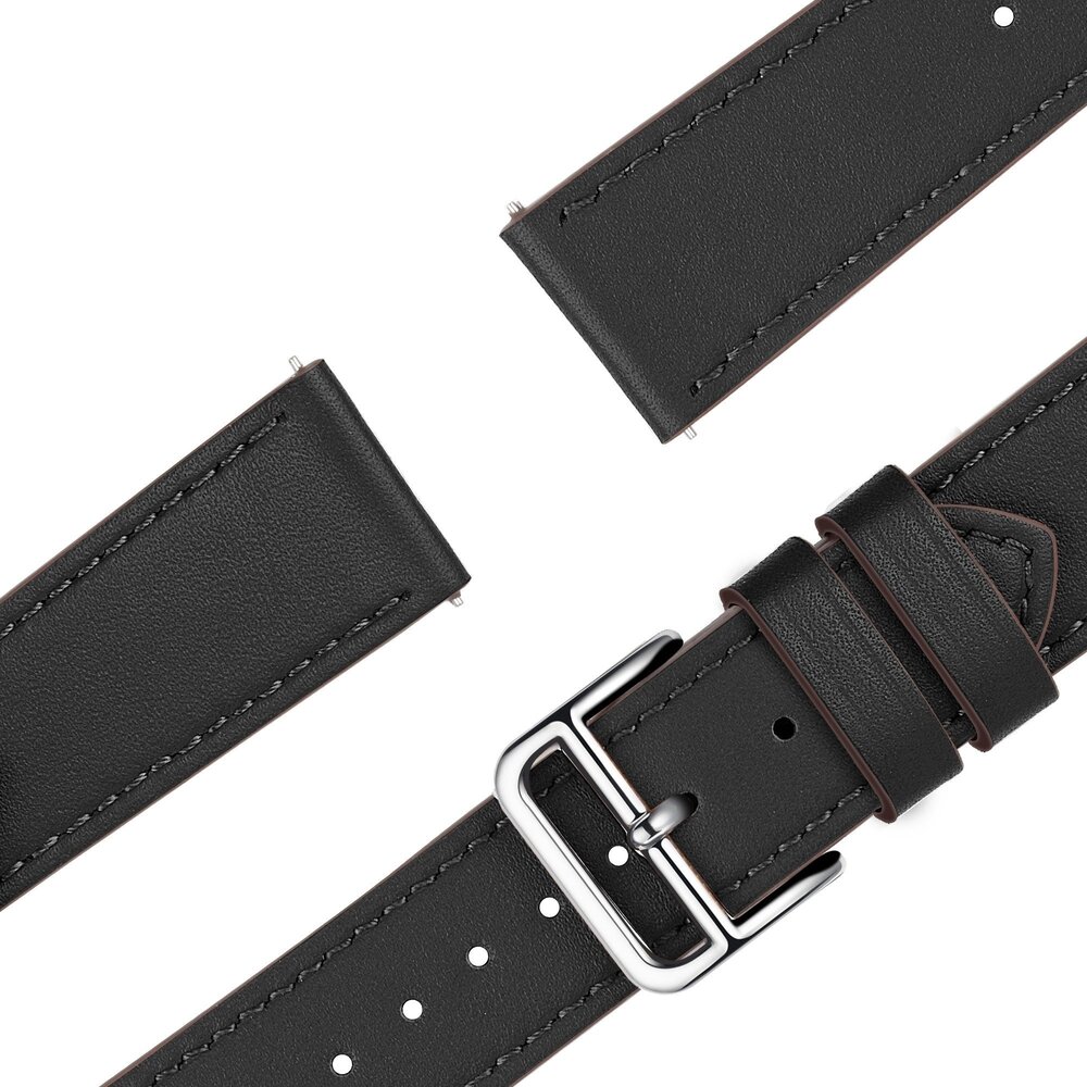 Bandz Bandz Xiaomi Watch 2 Lederarmband 'Deluxe' (Schwarz) Bandz Bandz Xiaomi Watch 2 Lederarmband 'Deluxe' (Schwarz)