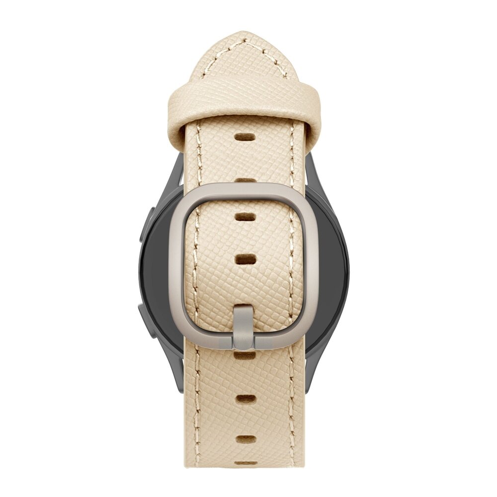 Bandz Bandz Oppo Watch X Lederarmband 'Deluxe' (Khaki) Bandz Bandz Oppo Watch X Lederarmband 'Deluxe' (Khaki)