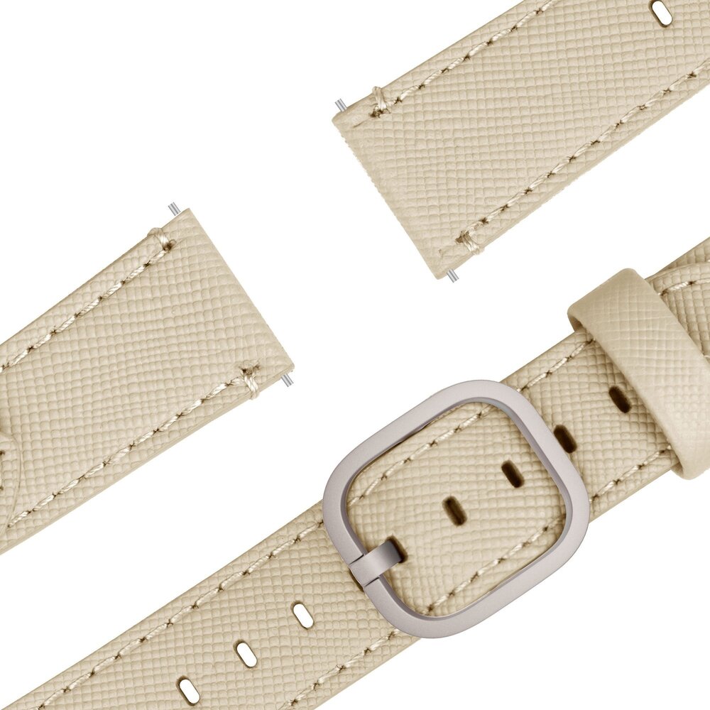 Bandz Bandz Oppo Watch X Lederarmband 'Deluxe' (Khaki) Bandz Bandz Oppo Watch X Lederarmband 'Deluxe' (Khaki)