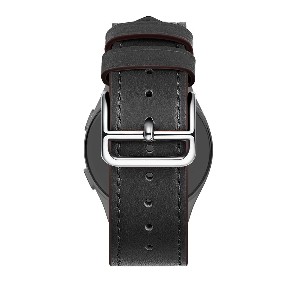 Bandz Bandz Realme Watch 3 (Pro) Lederarmband 'Deluxe' (Schwarz) Bandz Bandz Realme Watch 3 (Pro) Lederarmband 'Deluxe' (Schwarz)
