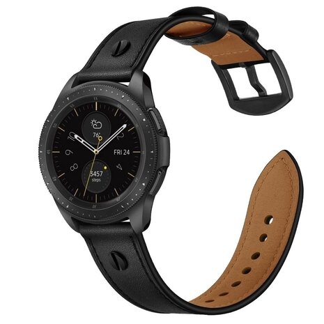 Strap-it® Strap-it Realme Watch 3 (Pro) Lederarmband mit Schraube (Schwarz) Strap-it® Strap-it Realme Watch 3 (Pro) Lederarmband mit Schraube (Schwarz)