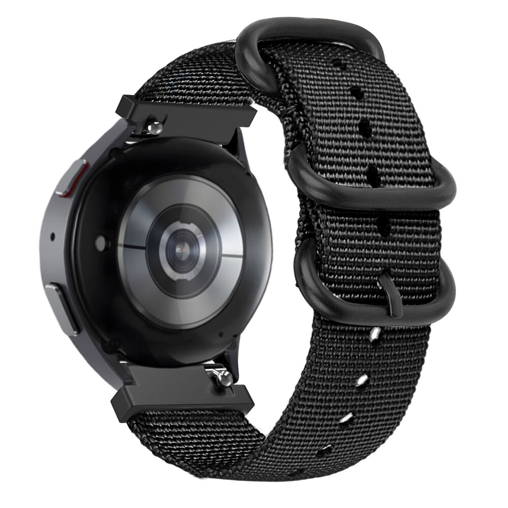 Bandz Bandz Realme Watch S (Pro) Nylon Band mit Schnalle (Schwarz)
