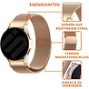 Strap-it® Strap-it Samsung Galaxy Watch 4 44mm 'One push' Milanese Armband (Rosegold) Strap-it® Strap-it Samsung Galaxy Watch 4 44mm 'One push' Milanese Armband (Rosegold)