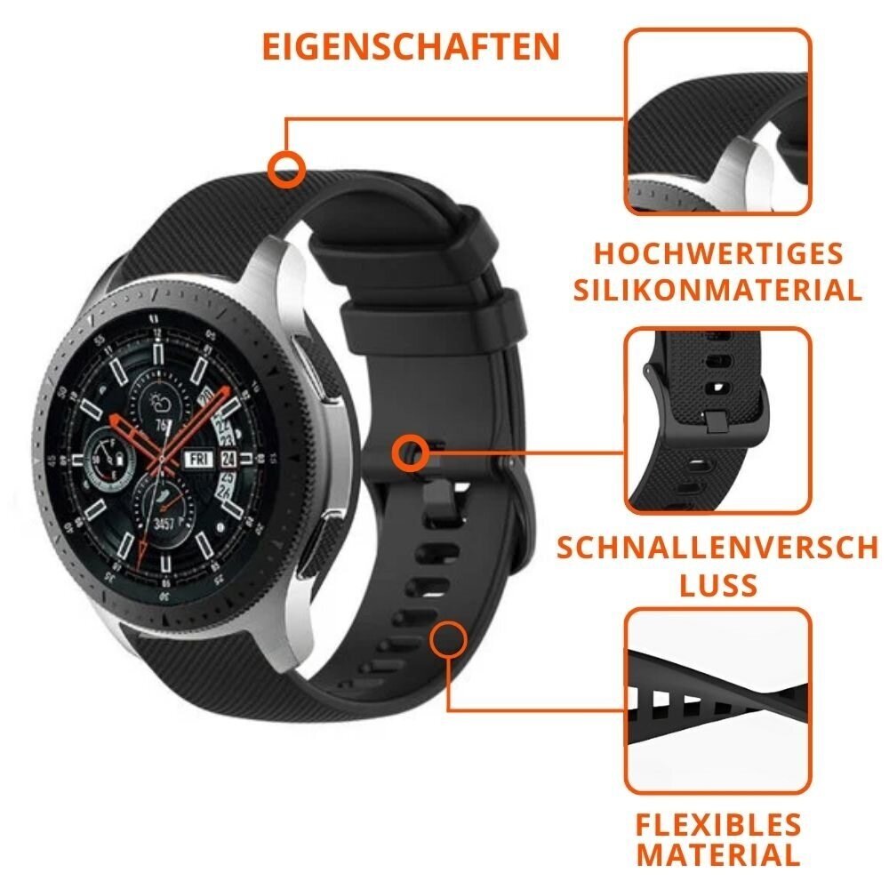 Strap-it® Strap-it Fossil Gen 5 Luxus-Silikonarmband (Schwarz) Strap-it® Strap-it Fossil Gen 5 Luxus-Silikonarmband (Schwarz)