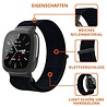 Strap-it® Strap-it Fitbit Versa 4 Nylon Armband (Schwarz) Strap-it® Strap-it Fitbit Versa 4 Nylon Armband (Schwarz)