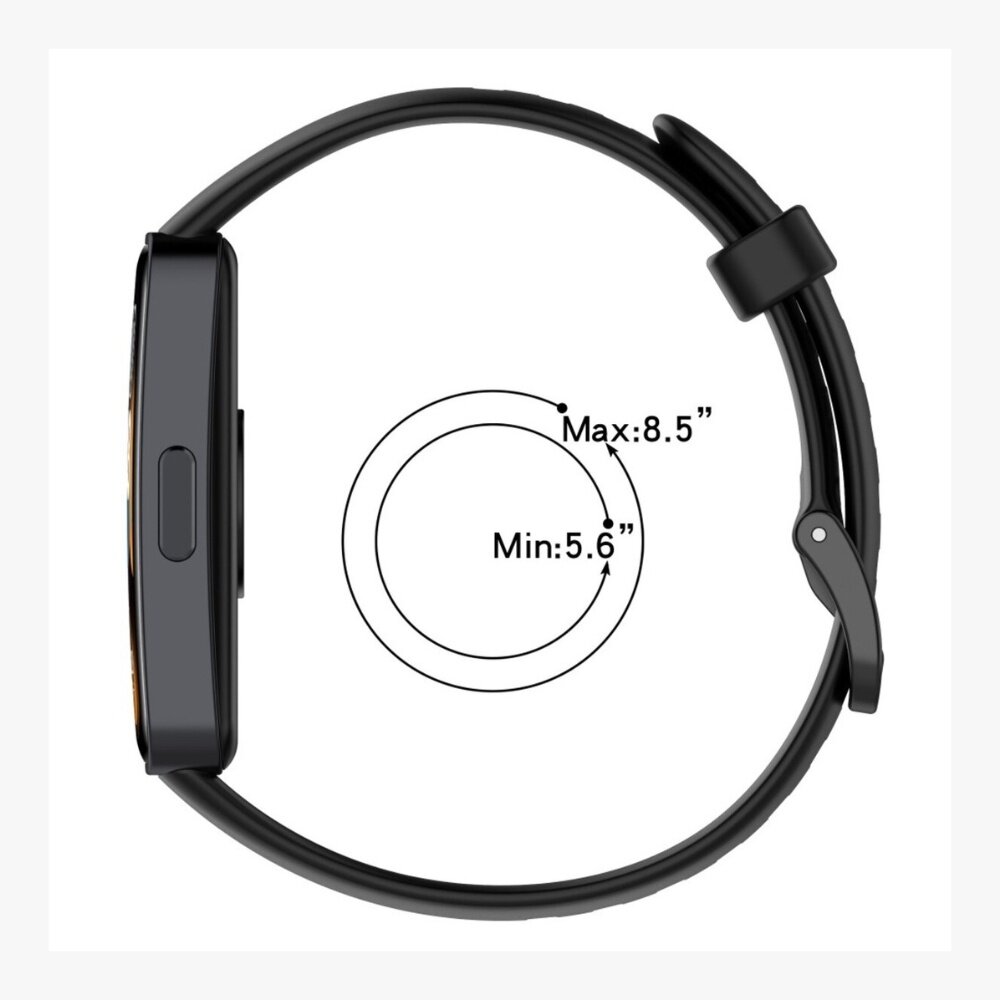 Strap-it® Strap-it Huawei Band 8 Silikon Armband (Schwarz) Strap-it® Strap-it Huawei Band 8 Silikon Armband (Schwarz)