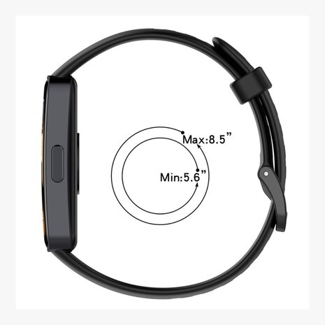 Strap-it® Strap-it Huawei Band 8 Silikon Armband (Schwarz) Strap-it® Strap-it Huawei Band 8 Silikon Armband (Schwarz)
