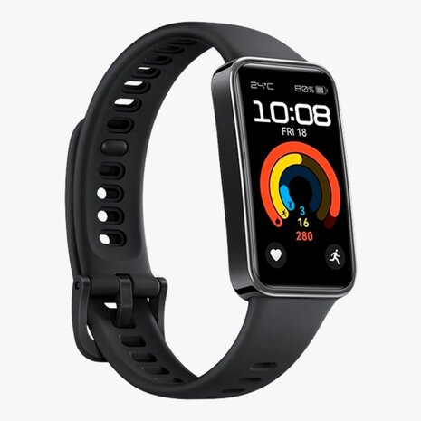 Strap-it® Strap-it Huawei Band 8 Silikon Armband (Schwarz) Strap-it® Strap-it Huawei Band 8 Silikon Armband (Schwarz)