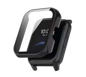Strap-it® Realme Watch 2 PC-Gehäuse mit Glas (Schwarz) Strap-it® Realme Watch 2 PC-Gehäuse mit Glas (Schwarz)