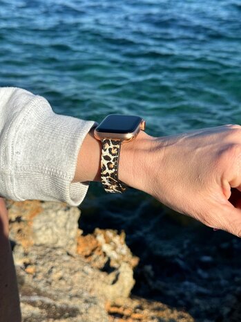 Strap-it® Strap-it Apple Watch Lederamband (Leopard) Strap-it® Strap-it Apple Watch Lederamband (Leopard)