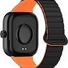 Strap-it® Strap-it Xiaomi Smart Band 9 Pro magnetisches Silikonband (Schwarz/Orange) Strap-it® Strap-it Xiaomi Smart Band 9 Pro magnetisches Silikonband (Schwarz/Orange)