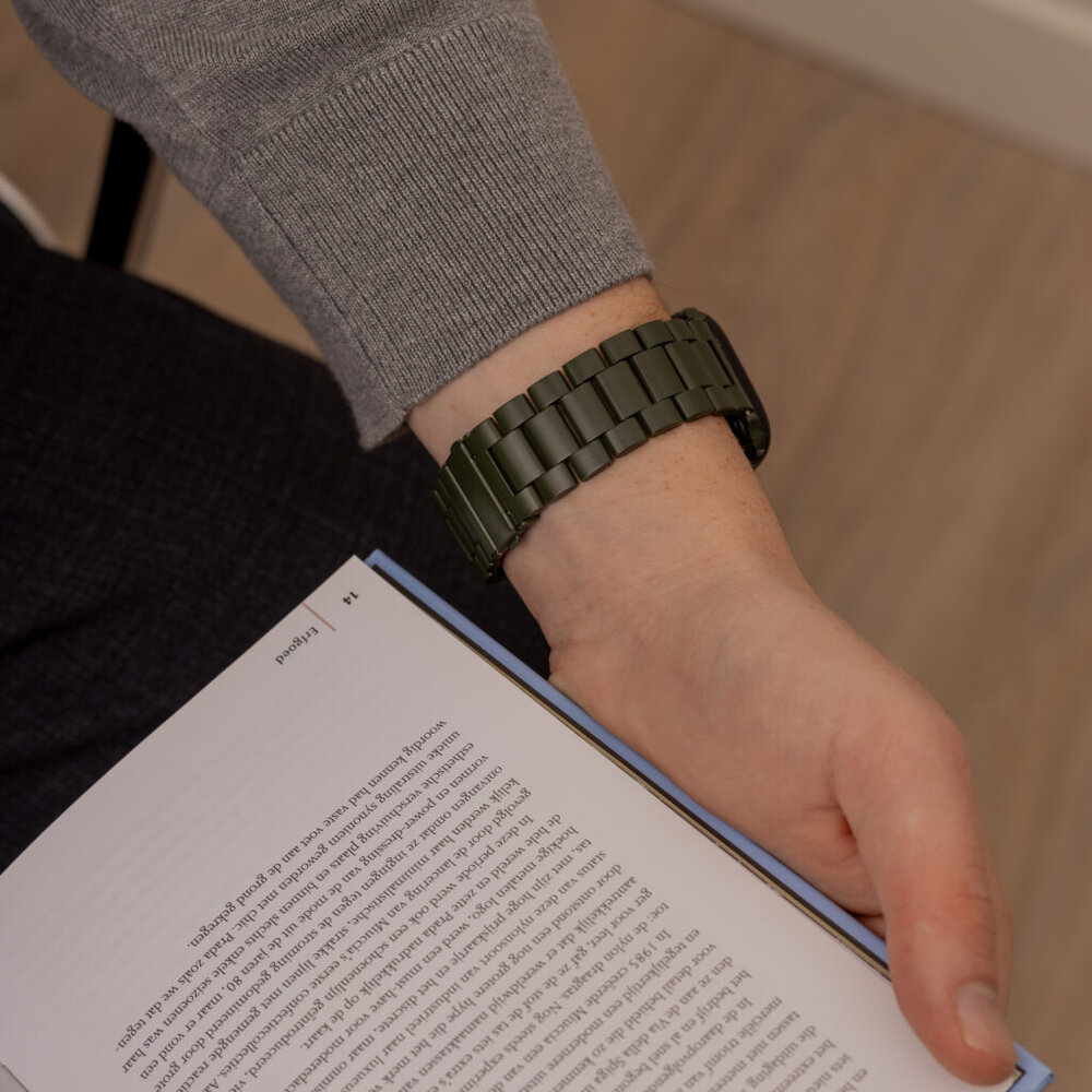 Strap-it® Strap-it Apple Watch Stahlarmband (Dunkelgrün) Strap-it® Strap-it Apple Watch Stahlarmband (Dunkelgrün)