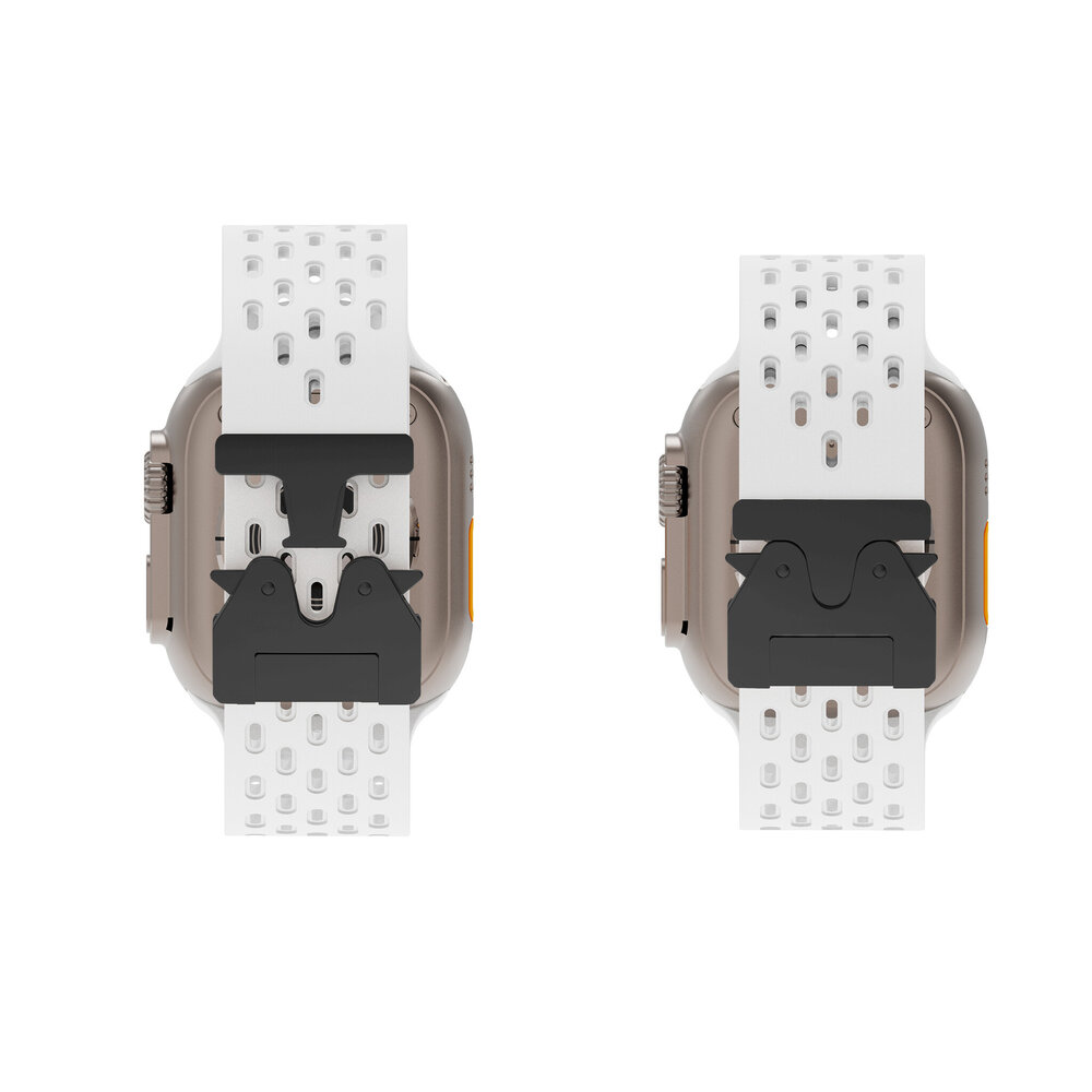Strap-it® Strap-it Apple Watch Silikonarmband mit P-Buckle (Weiß) Strap-it® Strap-it Apple Watch Silikonarmband mit P-Buckle (Weiß)