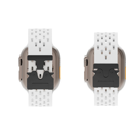 Strap-it® Strap-it Apple Watch Silikonarmband mit P-Buckle (Weiß) Strap-it® Strap-it Apple Watch Silikonarmband mit P-Buckle (Weiß)