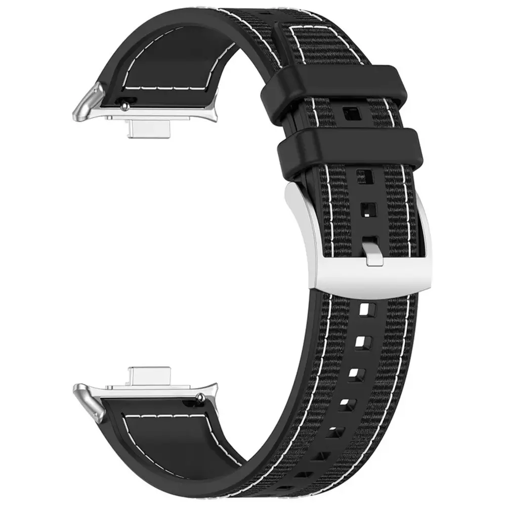 Strap-it® Strap-it Redmi Watch 4 Nylon-Hybrid Armband (Schwarz) Strap-it® Strap-it Redmi Watch 4 Nylon-Hybrid Armband (Schwarz)