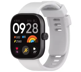 Strap-it® Xiaomi Smart Band 8 Pro Silikonarmband (Hellgrau) Strap-it® Xiaomi Smart Band 8 Pro Silikonarmband (Hellgrau)