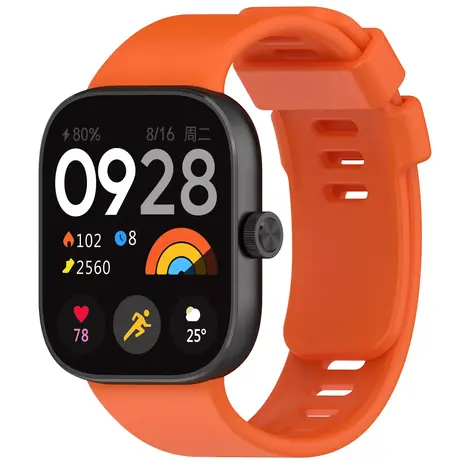 Strap-it® Strap-it Xiaomi Smart Band 9 Pro Silikonarmband (Orange)