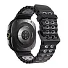 Strap-it® Strap-it Samsung Galaxy Watch Ultra Wave Silikonarmband (Schwarz/Grau) Strap-it® Strap-it Samsung Galaxy Watch Ultra Wave Silikonarmband (Schwarz/Grau)