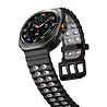 Strap-it® Strap-it Samsung Galaxy Watch Ultra Wave Silikonarmband (Schwarz/Grau) Strap-it® Strap-it Samsung Galaxy Watch Ultra Wave Silikonarmband (Schwarz/Grau)