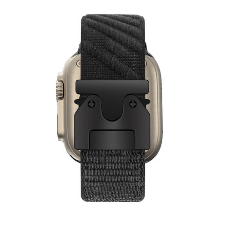 Bandz Bandz Apple Watch Nylon Band 'Wave' mit P-Buckle (Schwarz) Bandz Bandz Apple Watch Nylon Band 'Wave' mit P-Buckle (Schwarz)