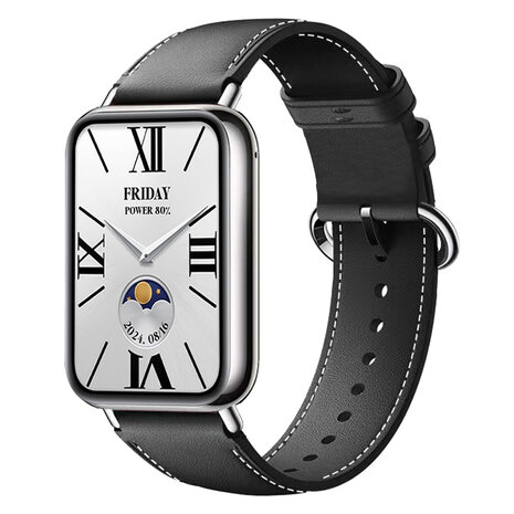 Strap-it® Strap-it Xiaomi Smart Band 8 Pro Lederarmband (Schwarz) Strap-it® Strap-it Xiaomi Smart Band 8 Pro Lederarmband (Schwarz)