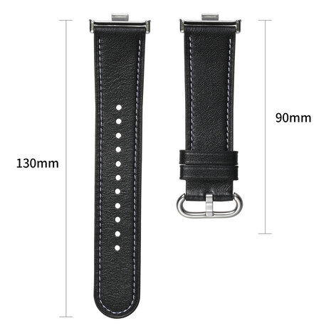 Strap-it® Strap-it Xiaomi Smart Band 8 Pro Lederarmband (Schwarz) Strap-it® Strap-it Xiaomi Smart Band 8 Pro Lederarmband (Schwarz)