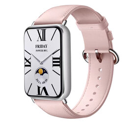 Strap-it® Xiaomi Smart Band 8 Pro Lederarmband (Rosa) Strap-it® Xiaomi Smart Band 8 Pro Lederarmband (Rosa)