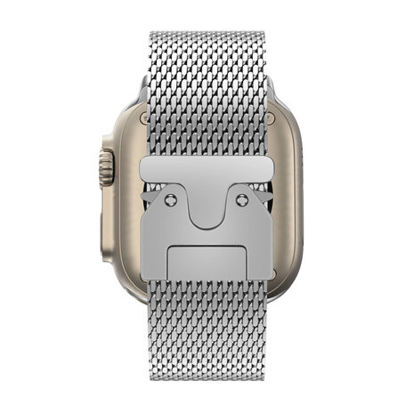 Bandz Bandz Apple Watch Milanaise Loop Band mit P-Buckle (Silber) Bandz Bandz Apple Watch Milanaise Loop Band mit P-Buckle (Silber)