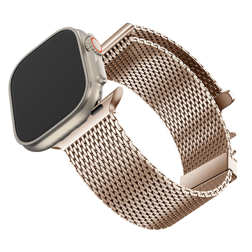 Bandz Bandz Apple Watch Milanaise Loop Band mit P-Buckle (Rosé Gold) Bandz Bandz Apple Watch Milanaise Loop Band mit P-Buckle (Rosé Gold)