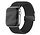 Bandz Apple Watch Nylon Band 'Classic' mit P-Buckle (Schwarz)